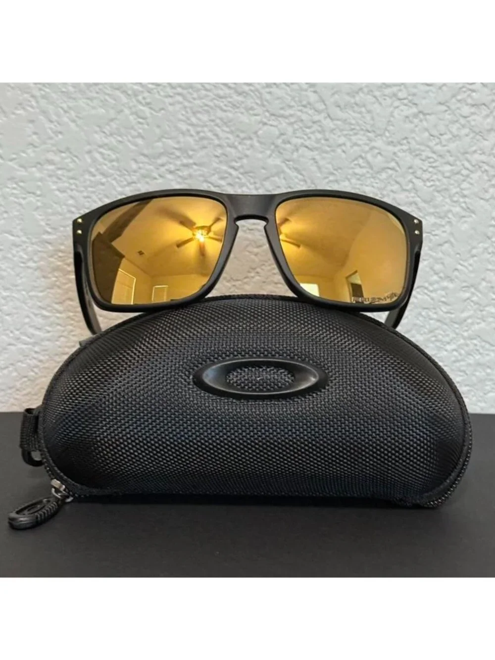 OO9102 Oakley Holbrook 24k Gold Prizm Polarized Sunglasses - Picture 5 of 8